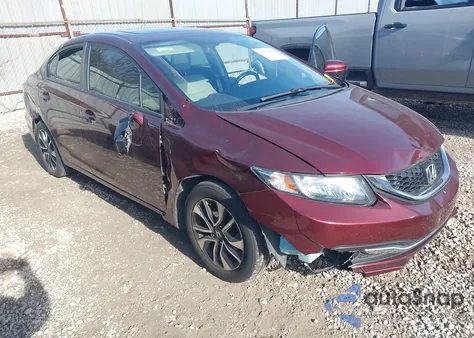 2015 Honda Civic Ex из США, поврежденный, VIN 19XFB2F84FE107825